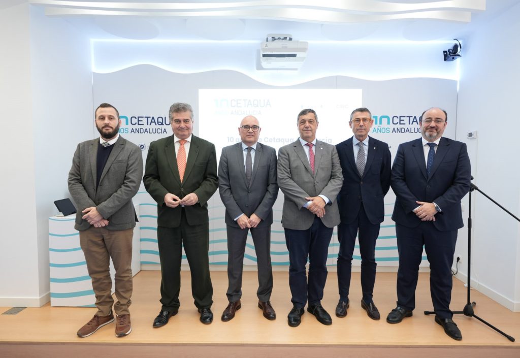 Foto del acto de celebración del 10 aniversario de Cetaqua Andalucía