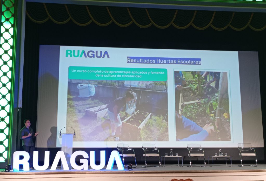 Sergio Santorio presentando los resultados del proyecto